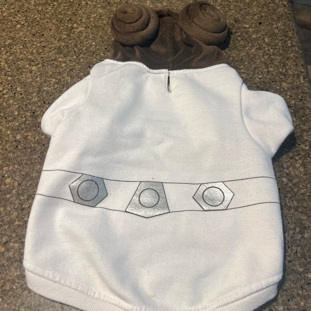Princess Leia White and Brown Dog Costume